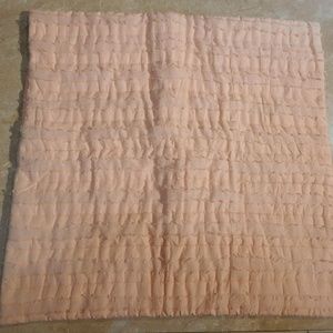 Nordstrom Home Coral Eyelash Fringe EURO Sham